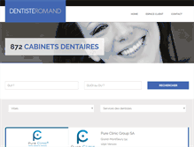 Tablet Screenshot of dentisteromand.ch